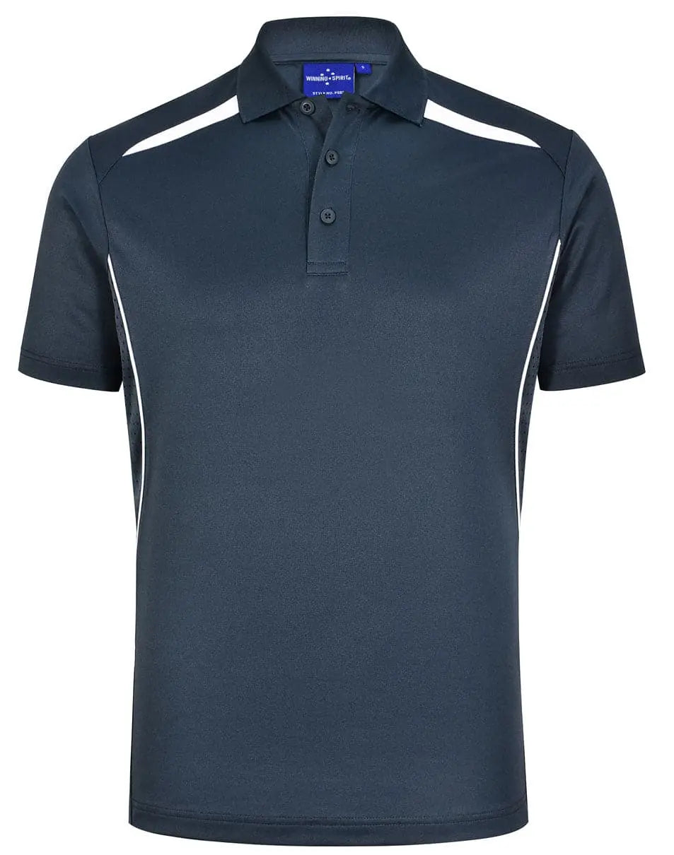 Winning Spirit Men's Sustainable Poly-Cotton Contrast Polo PS93 Metro Workwear.
